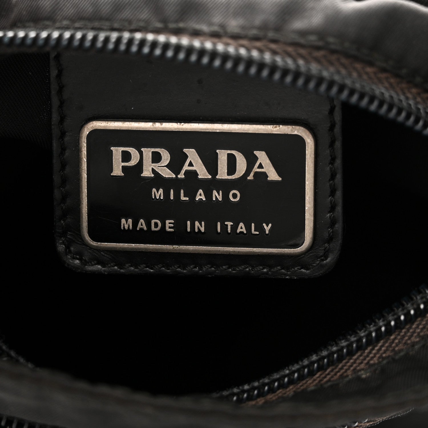Prada Nylon Flat Messenger Bag Black 6 of 10
