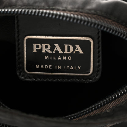 Prada Nylon Flat Messenger Bag Black 6 of 10