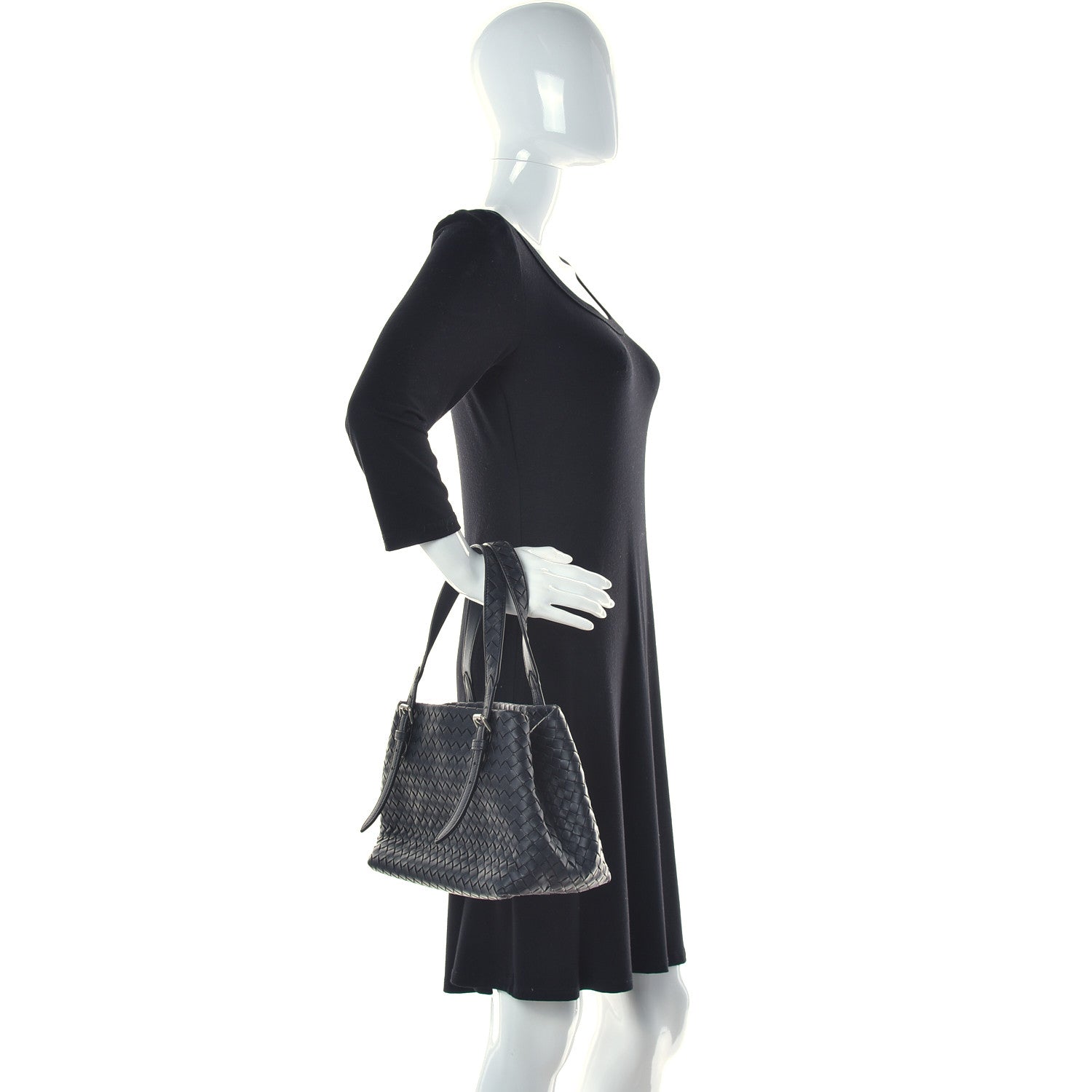 Bottega Veneta Nappa Intrecciato Mini Cesta Tote Black 2 of 9