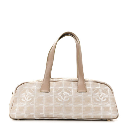 Chanel Nylon Travel Bowler Beige 1 of 12