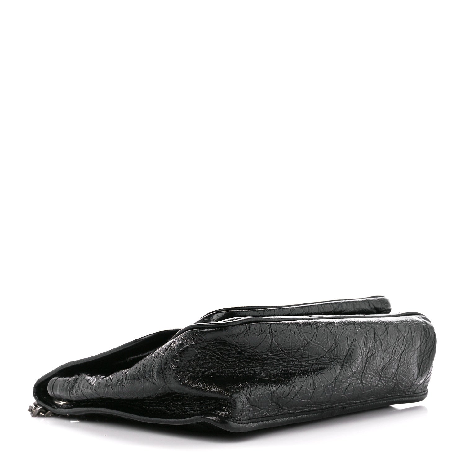 Saint Laurent Crinkled Calfskin Matelasse Monogram Medium Niki Chain Satchel Black 4 of 11