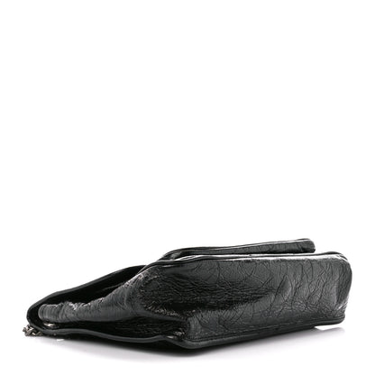 Saint Laurent Crinkled Calfskin Matelasse Monogram Medium Niki Chain Satchel Black 4 of 11