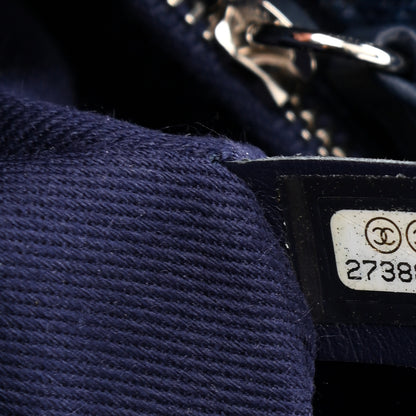 Chanel Denim Quilted Small Coco Handle Flap Blue 7 of 11
