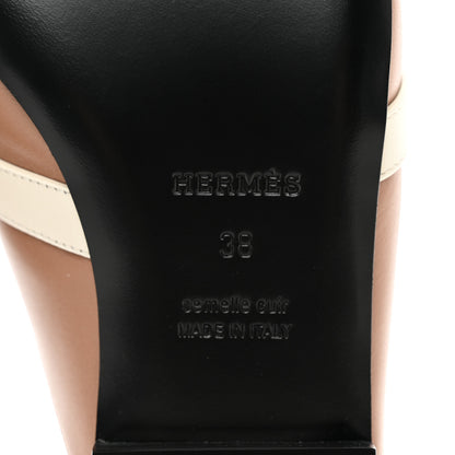 Hermes Goatskin Oz Mules 38 Rose Perle Multicolor 6 of 9