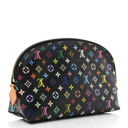 Louis Vuitton Monogram Multicolor Cosmetic Pouch Black Grenade 3 of 7