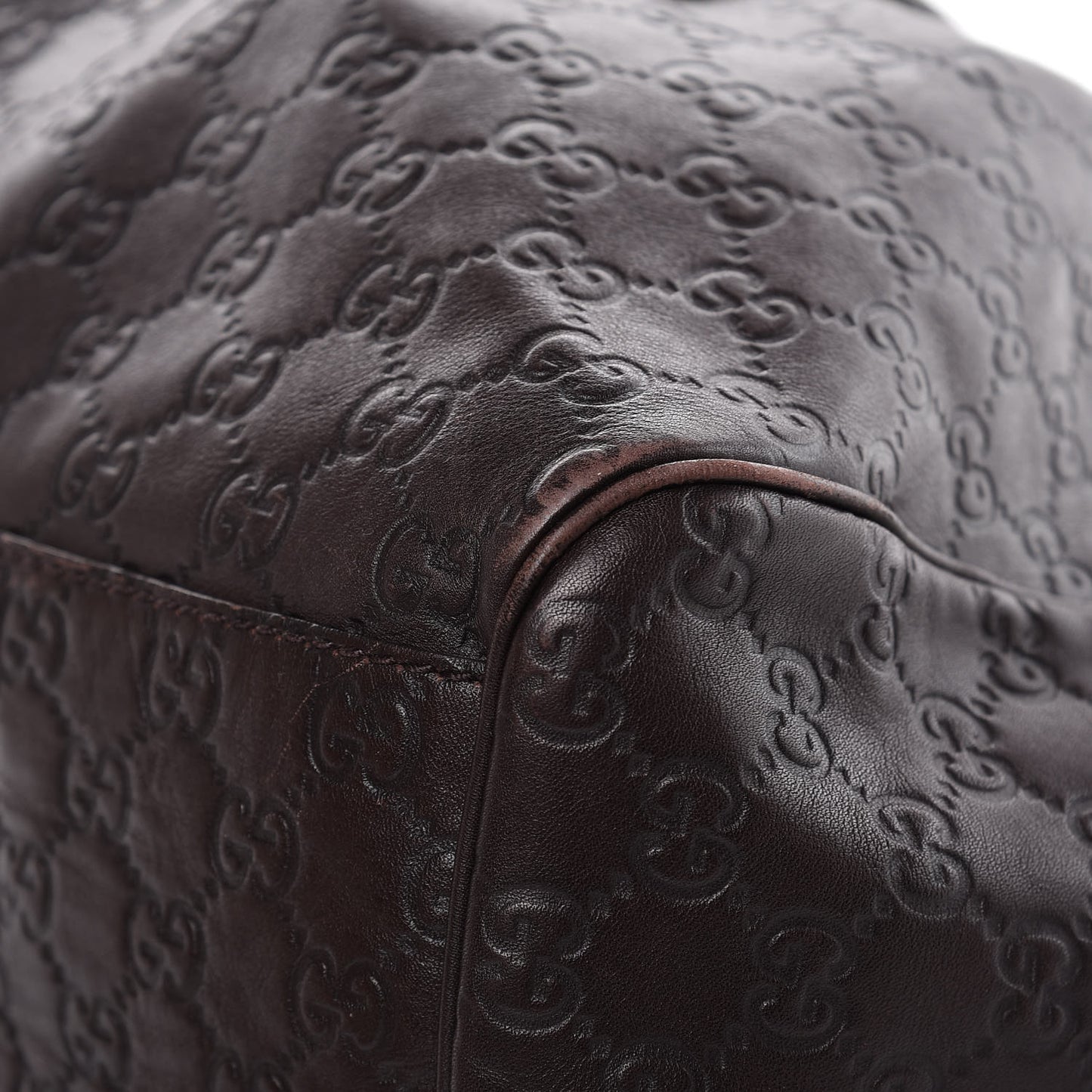 Guccissima Signature Large Sukey Tote Chocolate
