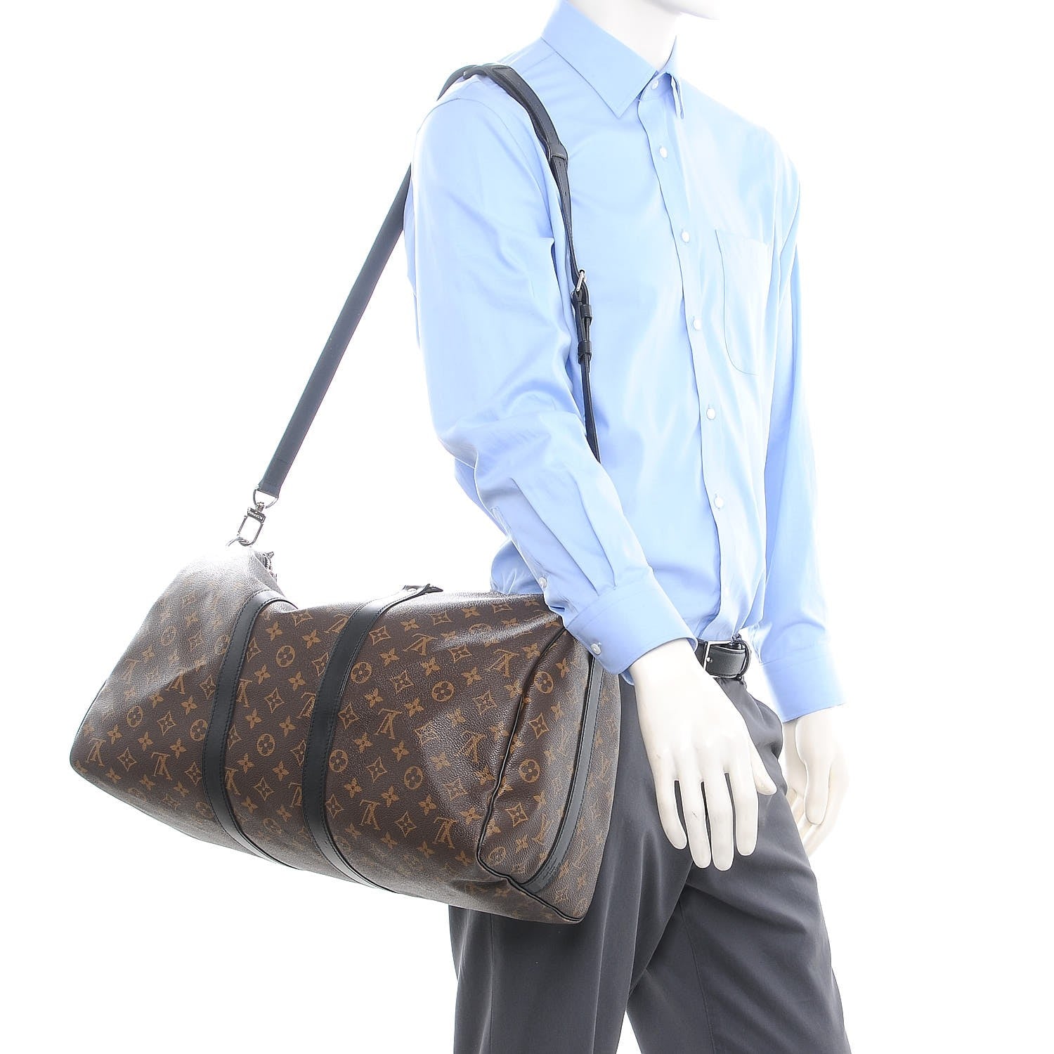 Louis Vuitton Monogram Macassar Keepall Bandouliere 45 2 of 11