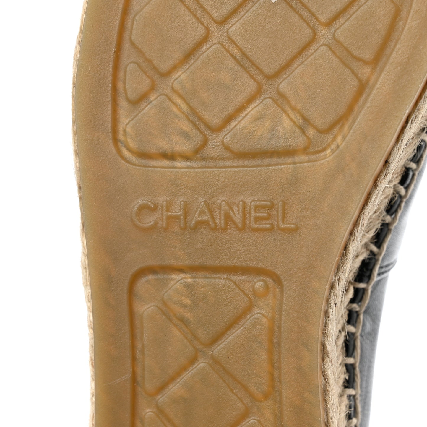 Lambskin CC Espadrilles 36 Black