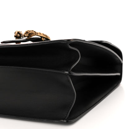 Gucci Calfskin Bamboo Web Large Dionysus Top Handle Bag Black Bright Evergreen Hibiscus Red 10 of 14
