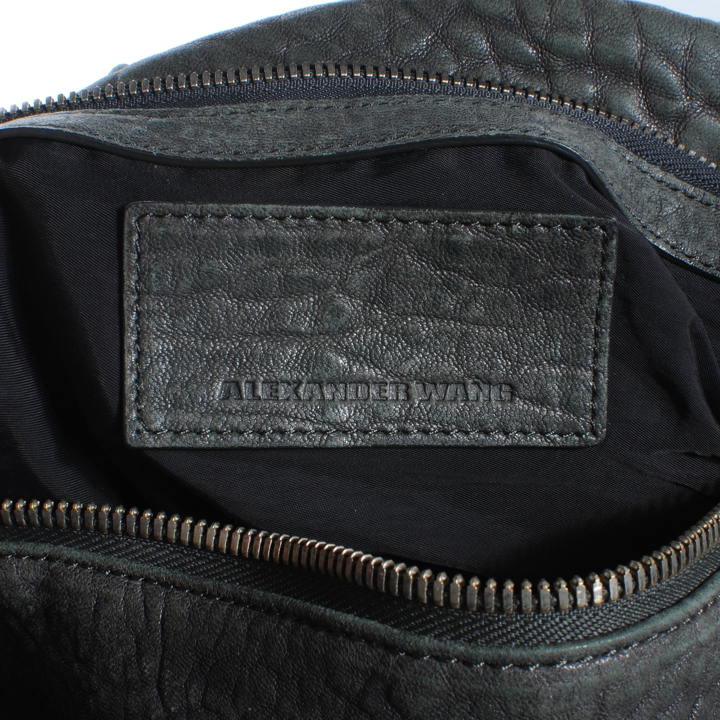 Leather Rocco Duffel Grey