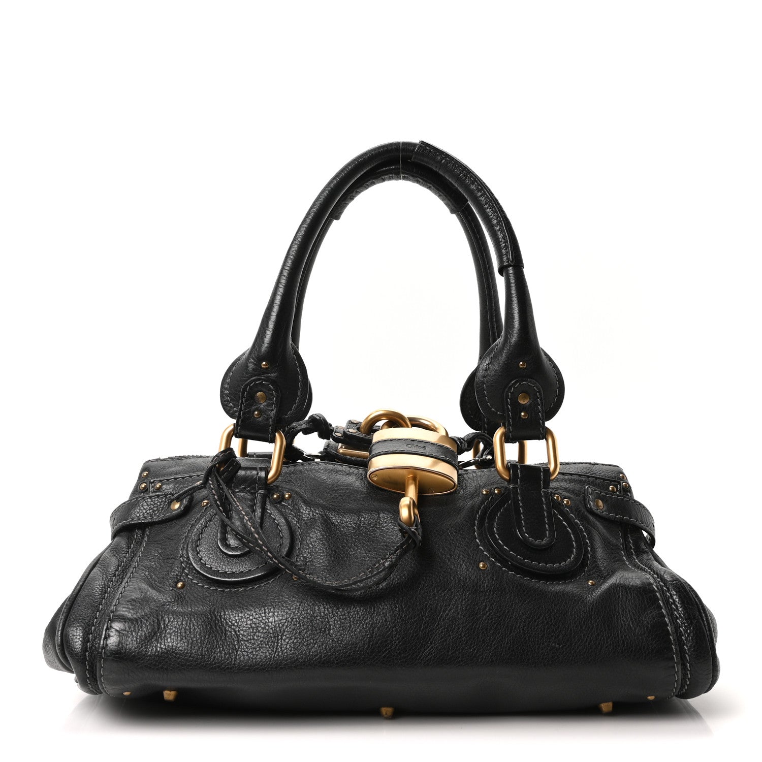 Chloe Calfskin Medium Paddington Satchel Black 1 of 10