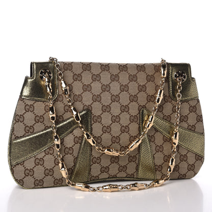 Gucci Monogram Tom Ford Jeweled Dragon Bag Gold 2 of 9
