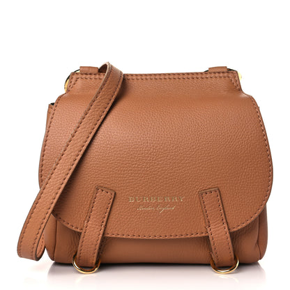 Burberry Soft Grain Calfskin Studded Baby Bridle Saddle Bag Camel 1 of 9