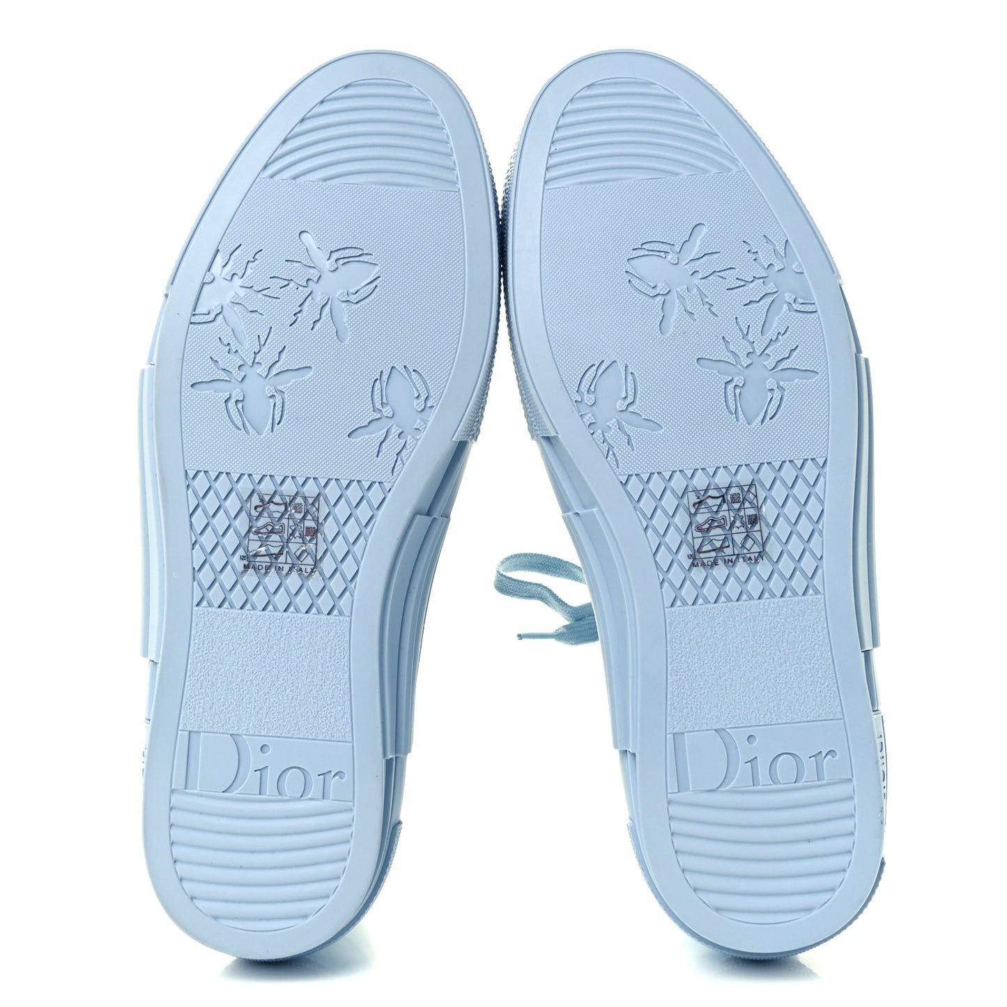 X DANIEL ARSHAM Technical Canvas Oblique Mens B23 High Top Sneakers 40 Blue Beige