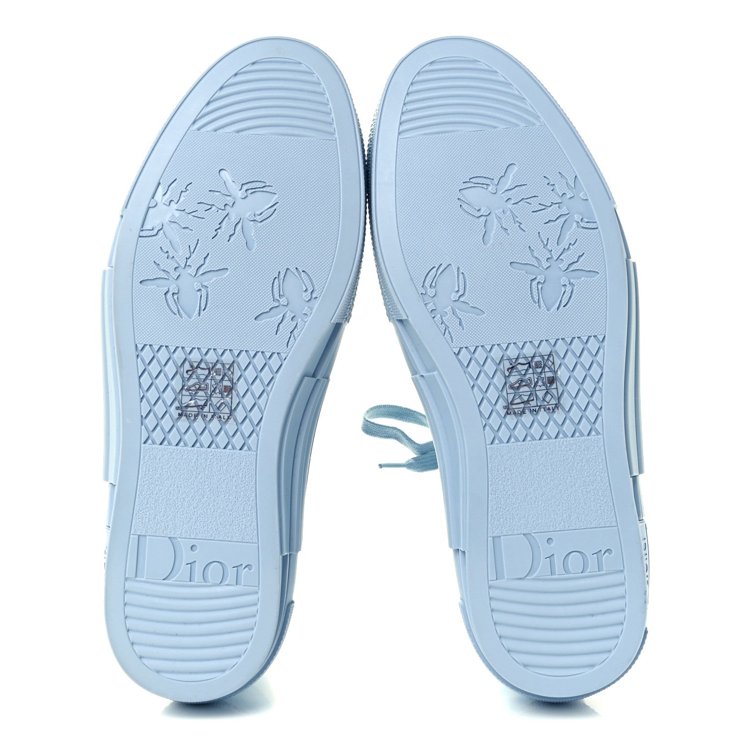 Christian Dior X DANIEL ARSHAM Technical Canvas Oblique Mens B23 High Top Sneakers 40 Blue Beige 7 of 11