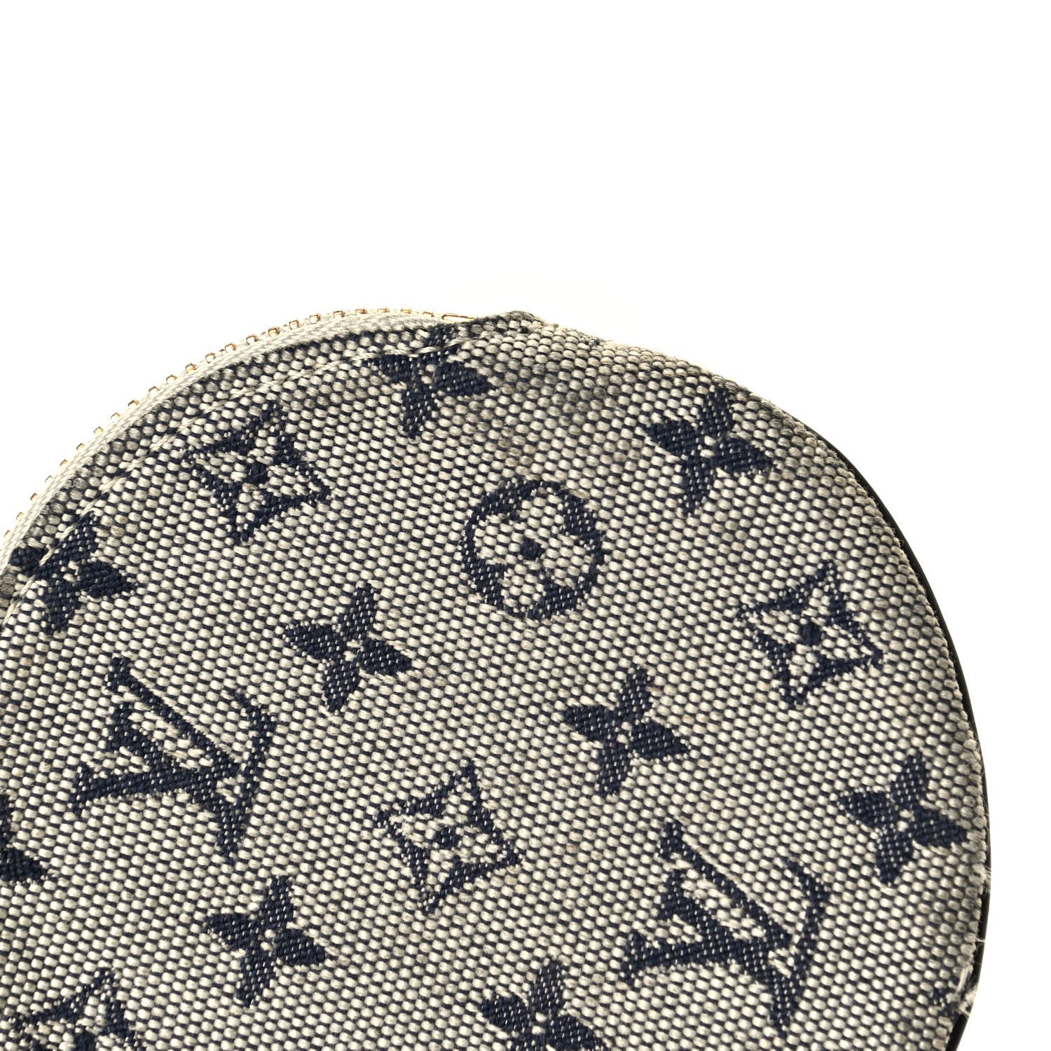 Louis Vuitton Mini Lin Croisette Round Coin Purse Blue 6 of 7