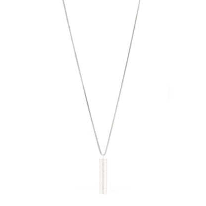 Tiffany Sterling Silver 1837 Bar Pendant Necklace 1 of 4