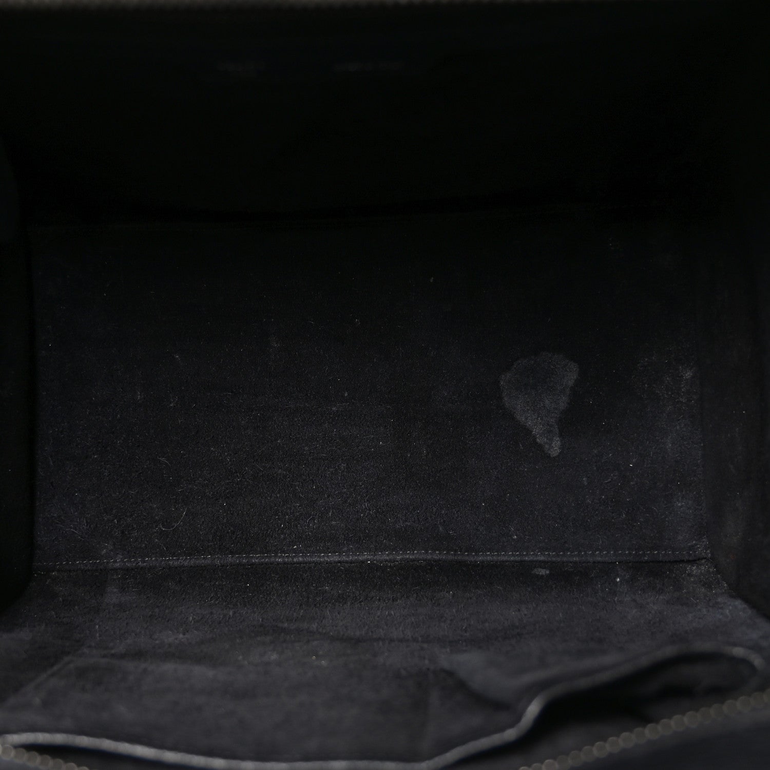 Celine Drummed Calfskin Mini Luggage Black 5 of 10