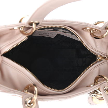 Christian Dior Lambskin Cannage Medium Lady Dior Light Pink 4 of 4