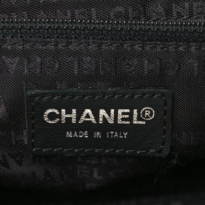 Chanel Tweed Chevron Medium Single Flap Black White 6 of 9