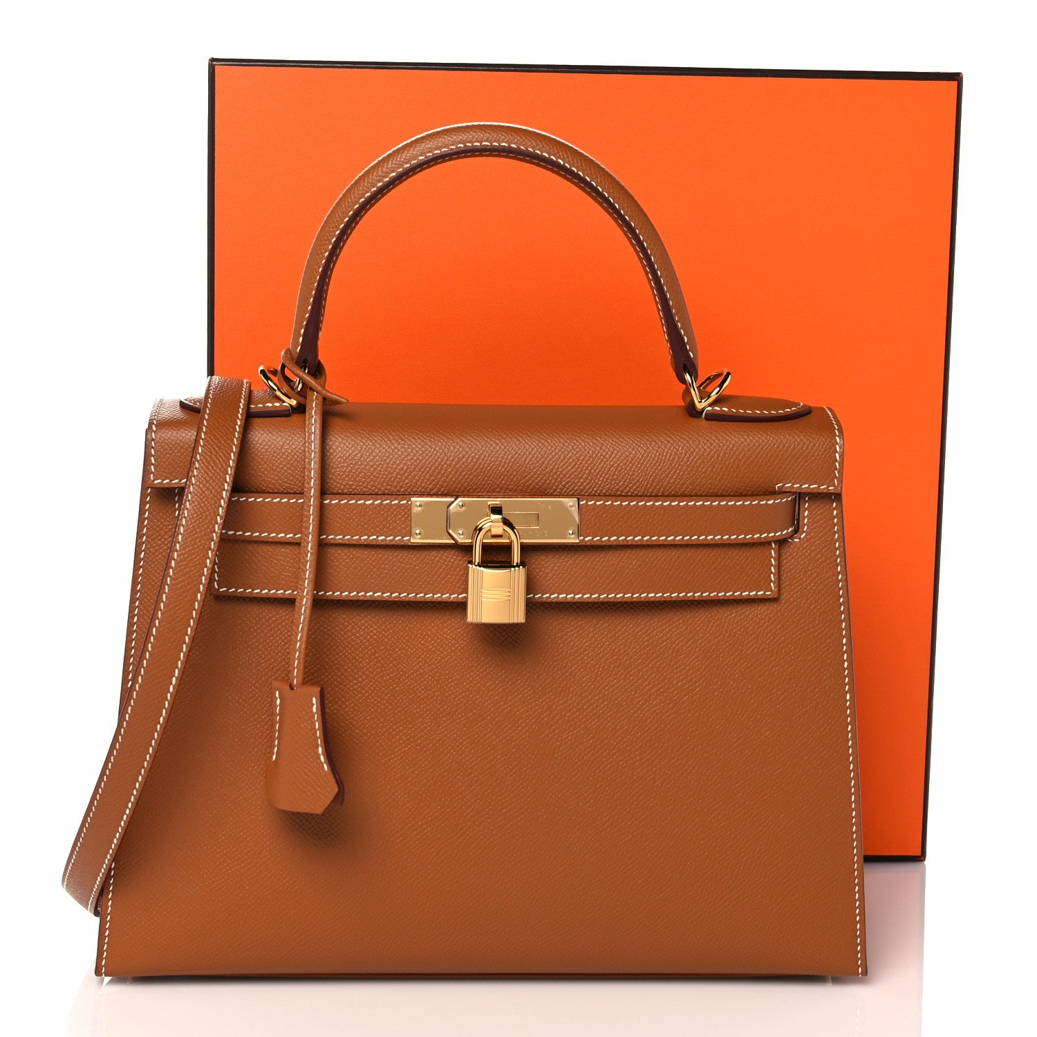 Hermes Epsom Kelly Sellier 28 Gold 11 of 11