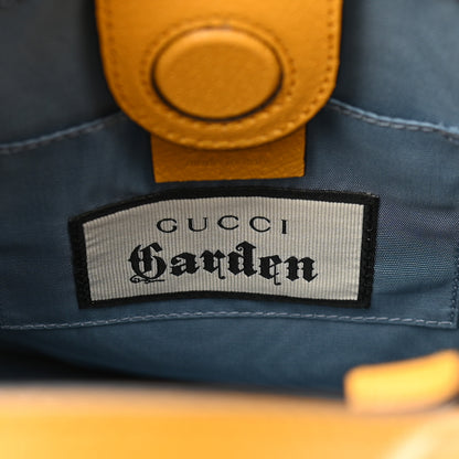 Gucci Textured Calfskin Garden Bat Vertical Shopping Tote Yellow 6 of 11