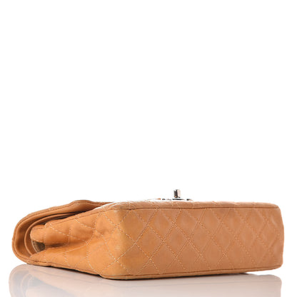 Chanel Glazed Lambskin Quilted Medium Bijoux Chain Double Flap Mango 4 of 15