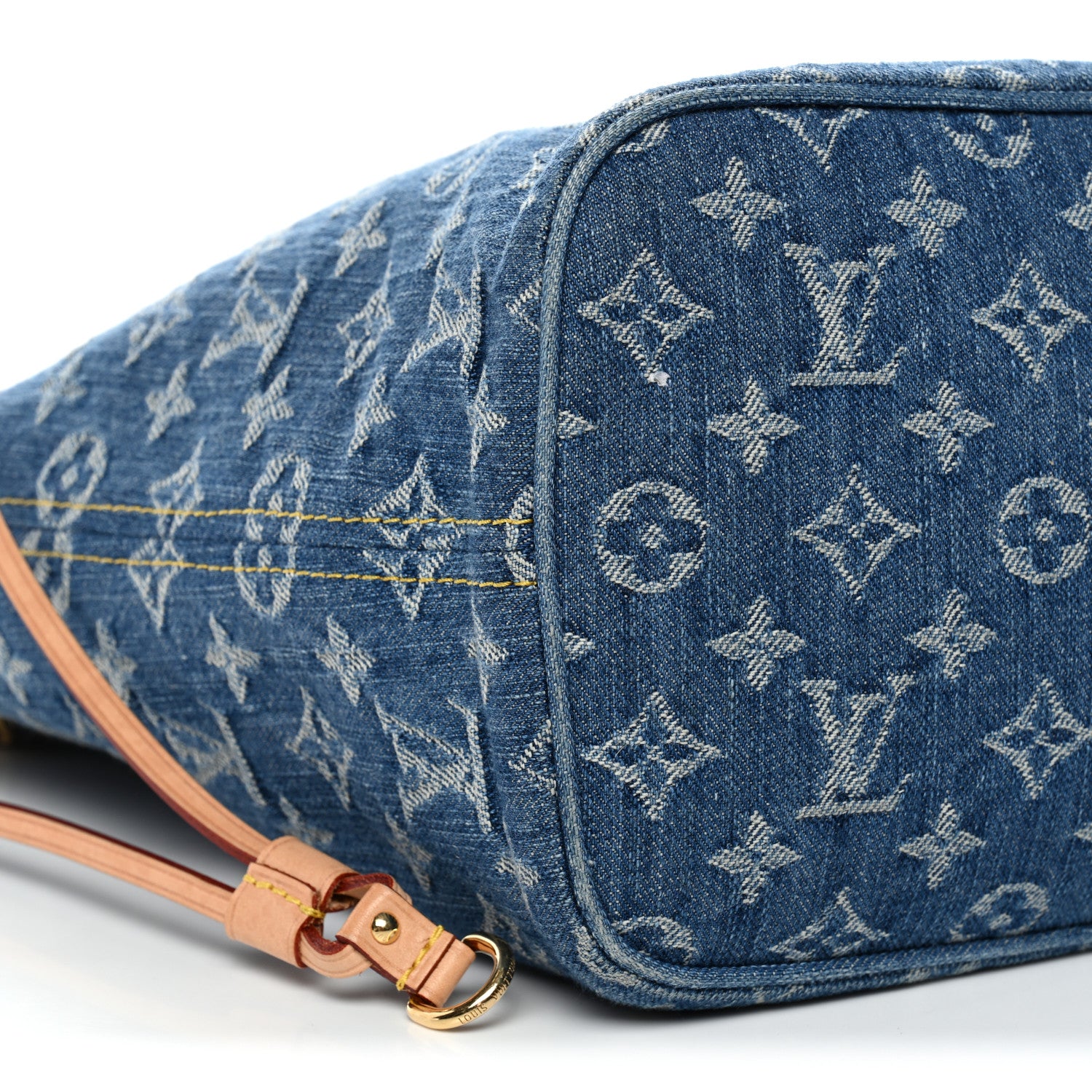 Louis Vuitton Monogram Denim Neo Neverfull MM Blue 9 of 13