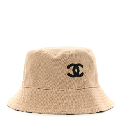 Chanel Canvas CC Bucket Hat Beige 1 of 10