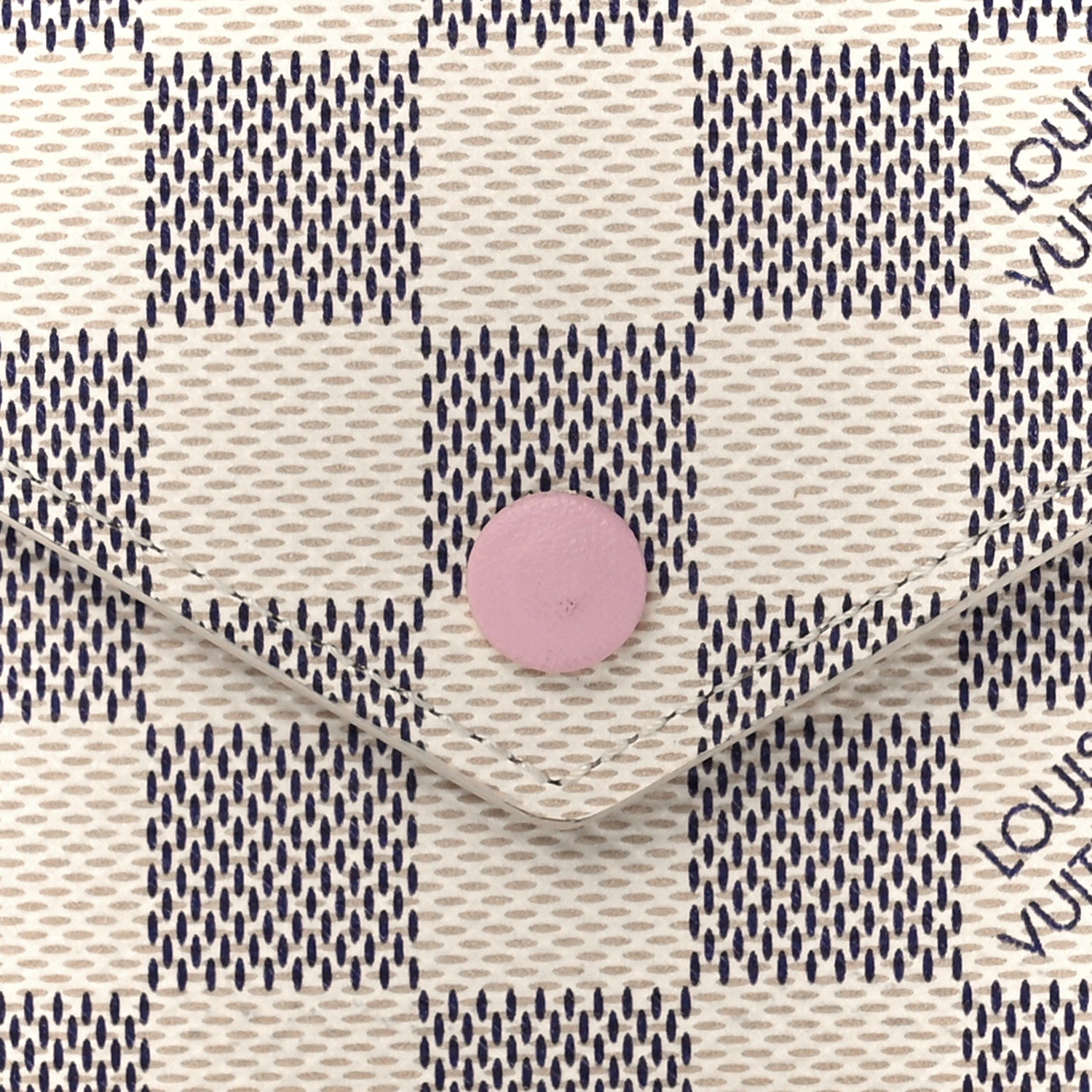 Louis Vuitton Damier Azur Victorine Wallet Rose Ballerine 9 of 12