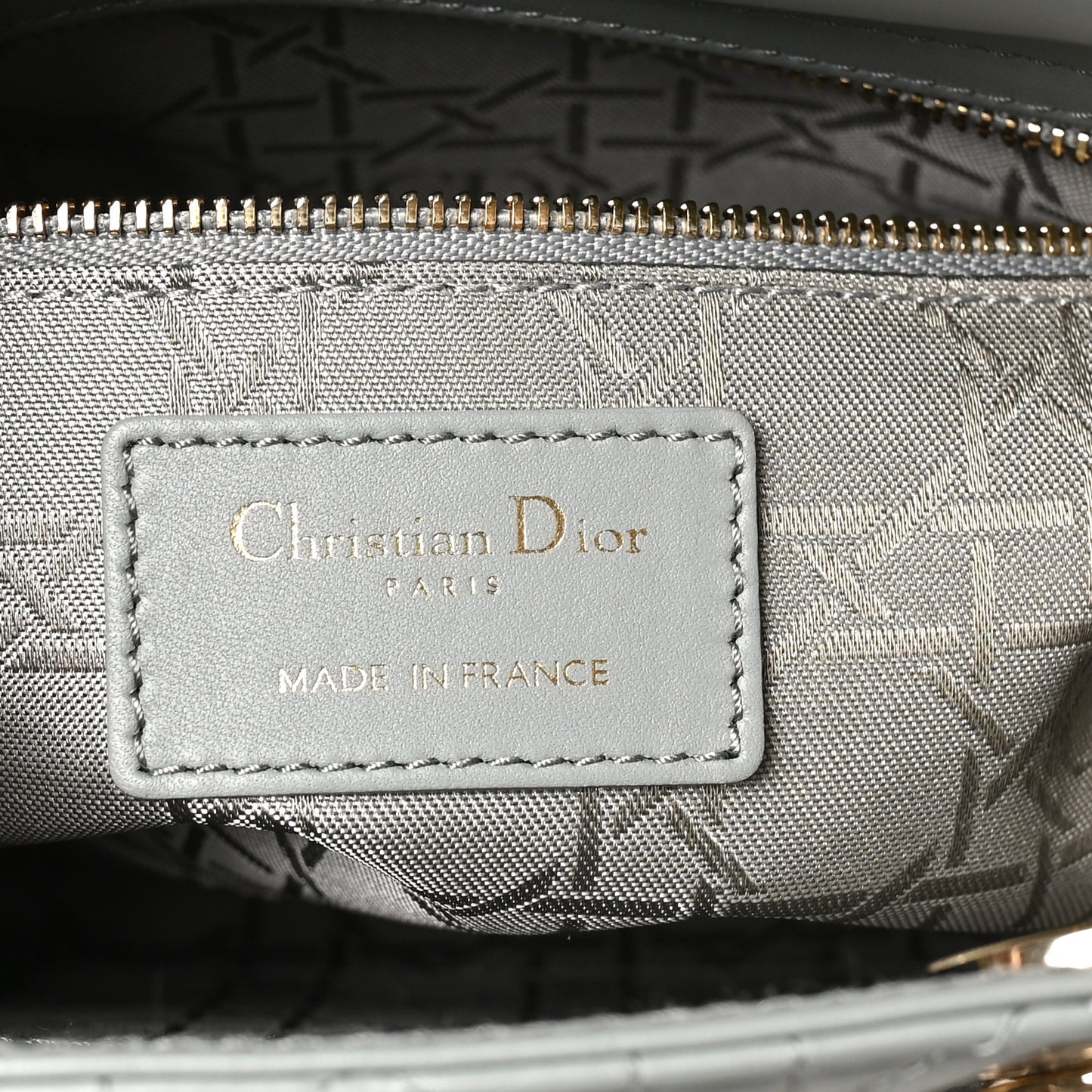 Lambskin Cannage Small My ABCDior Lady Dior Grey