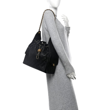 Chanel Caviar Quilted Medium Chanel 25 Handbag Black 2 of 12