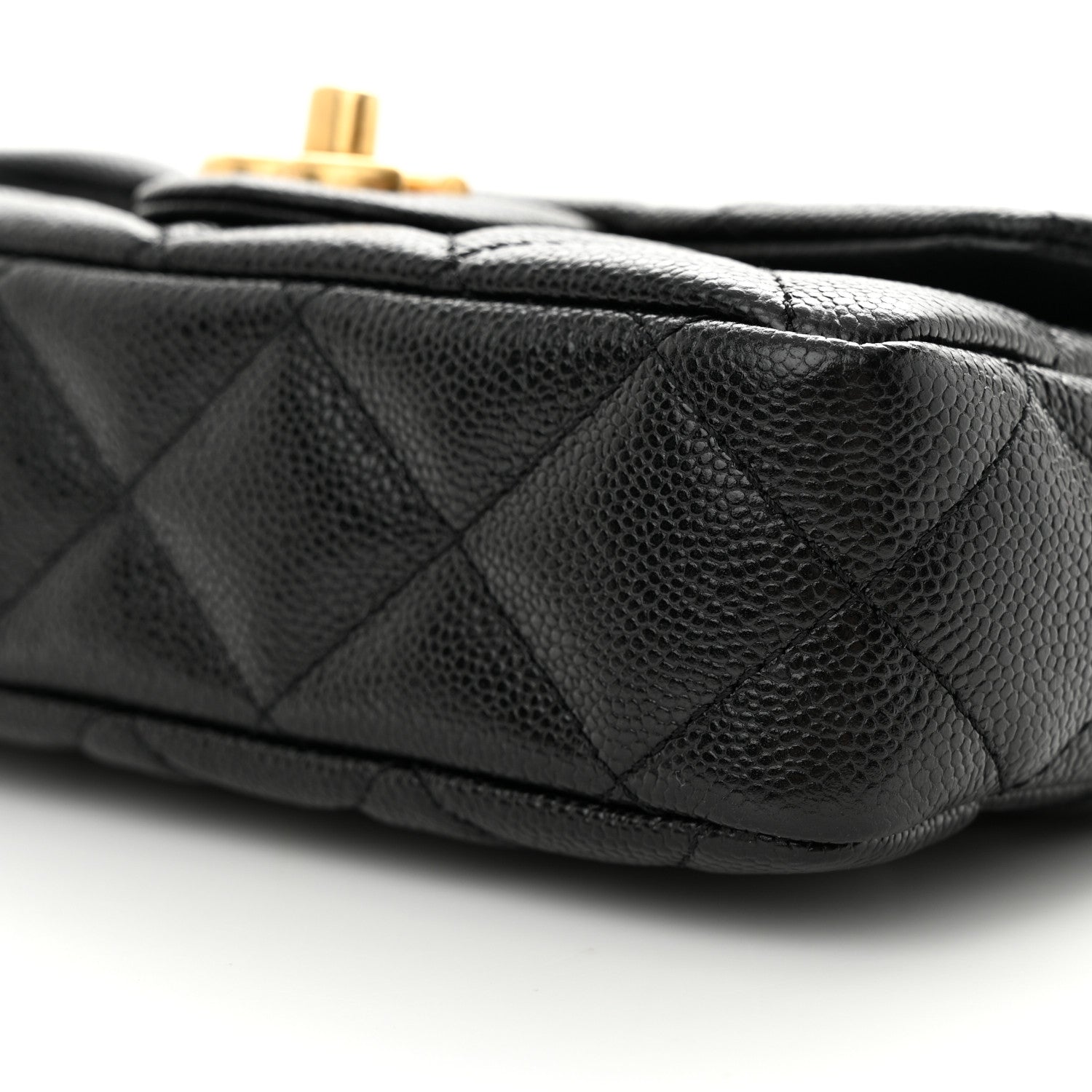 Chanel Caviar Quilted Mini Sweetheart Rectangular Flap Black 10 of 12