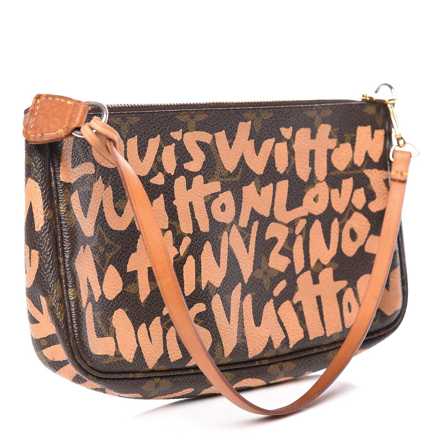 Monogram Graffiti Pochette Accessories Peach