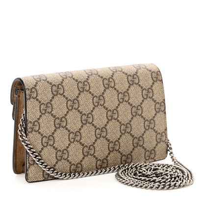 Gucci GG Supreme Monogram Super Mini Dionysus Shoulder Bag Taupe 3 of 10