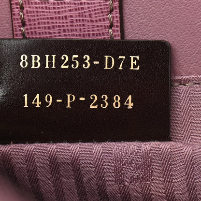 Fendi Vitello Elite Flamingo Petite 2Jours Tote Lilla Glicine 6 of 9