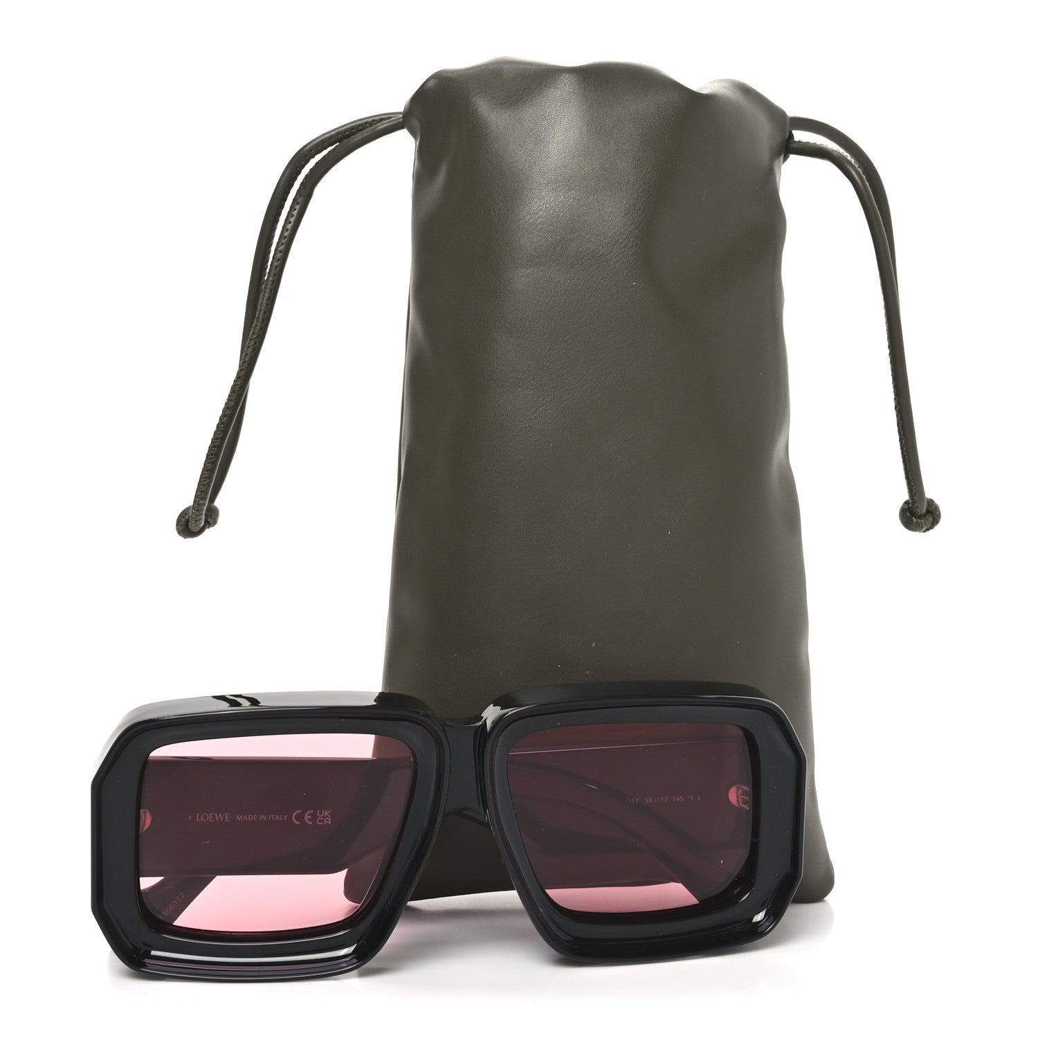Loewe Acetate Paula's Ibiza Dive In Mask Sunglasses LW40064U Black Pink 7 of 7