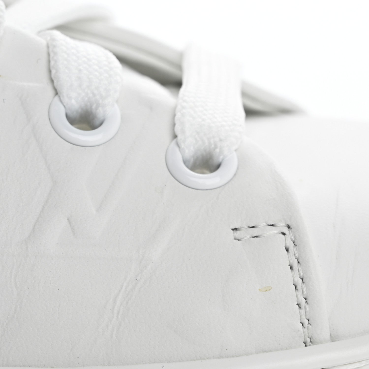 Louis Vuitton Lambskin Embossed Monogram Time Out Sneakers 39 White 11 of 13