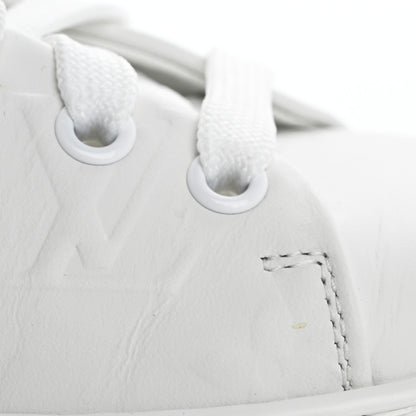 Louis Vuitton Lambskin Embossed Monogram Time Out Sneakers 39 White 11 of 13