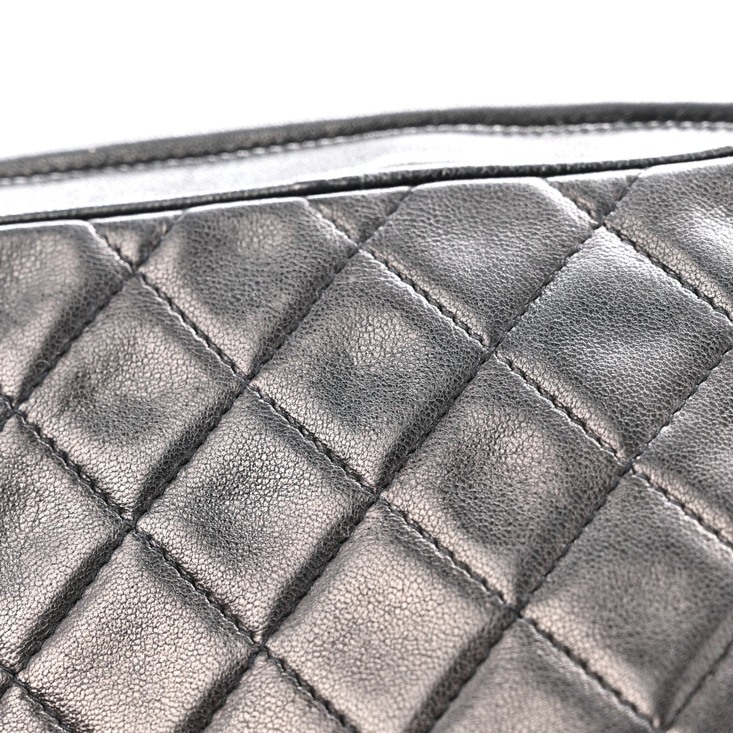 Lambskin Quilted CC Tassel Camera Case Black