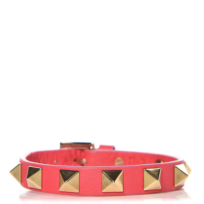 Valentino Garavani Vitello Rockstud Bracelet Fuchsia 1 of 6