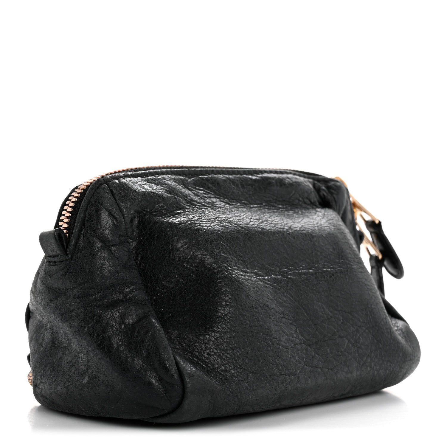 Balenciaga Agneau Giant 12 Rose Gold Hardware Pencil Case Black 3 of 14
