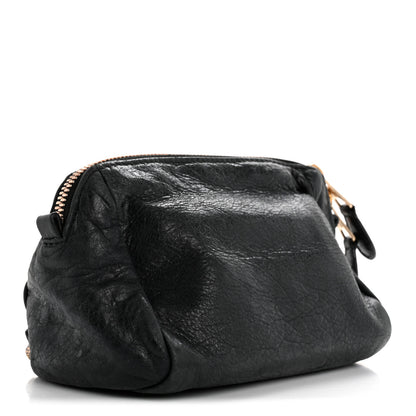 Balenciaga Agneau Giant 12 Rose Gold Hardware Pencil Case Black 3 of 14