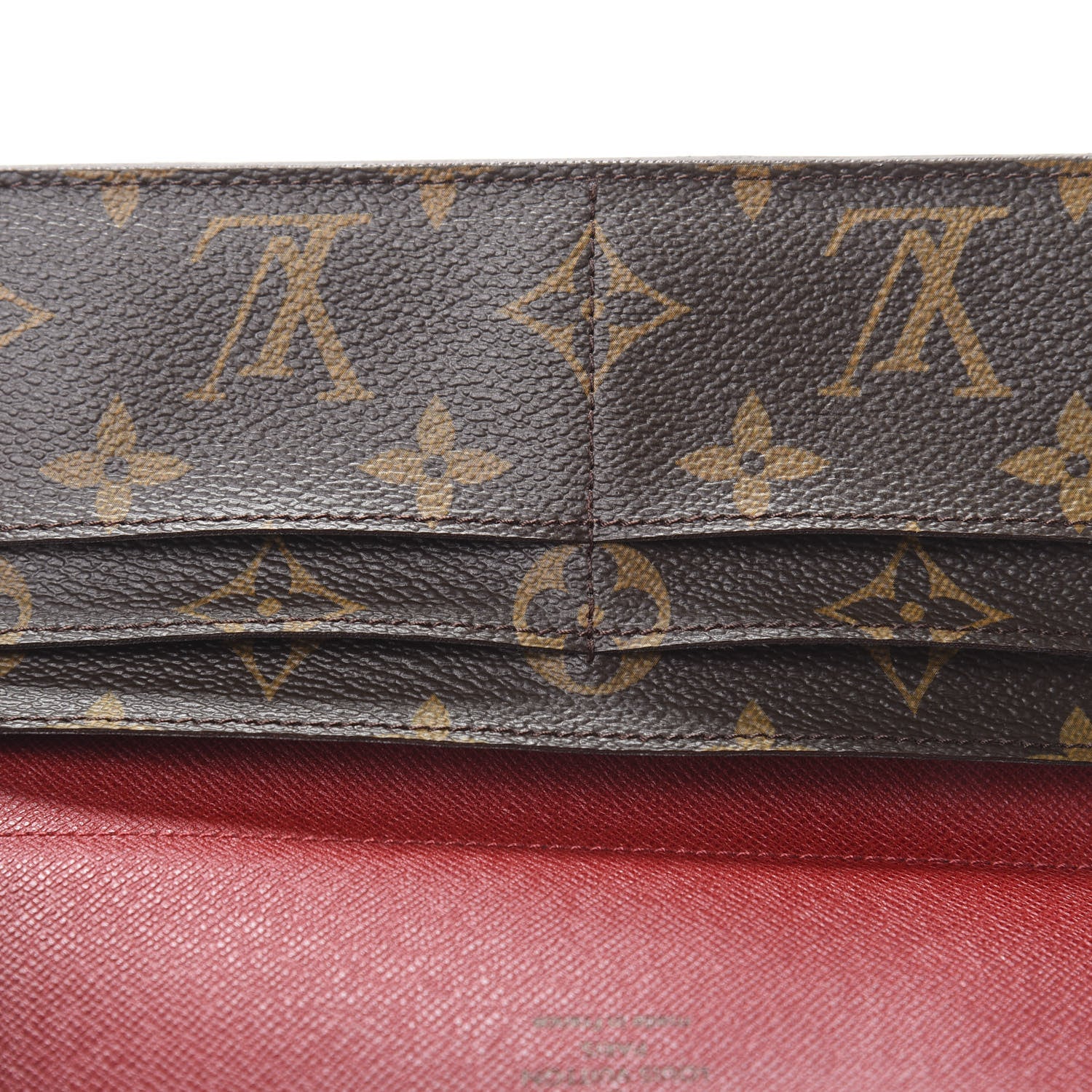Louis Vuitton Monogram Josephine Wallet Red 10 of 11