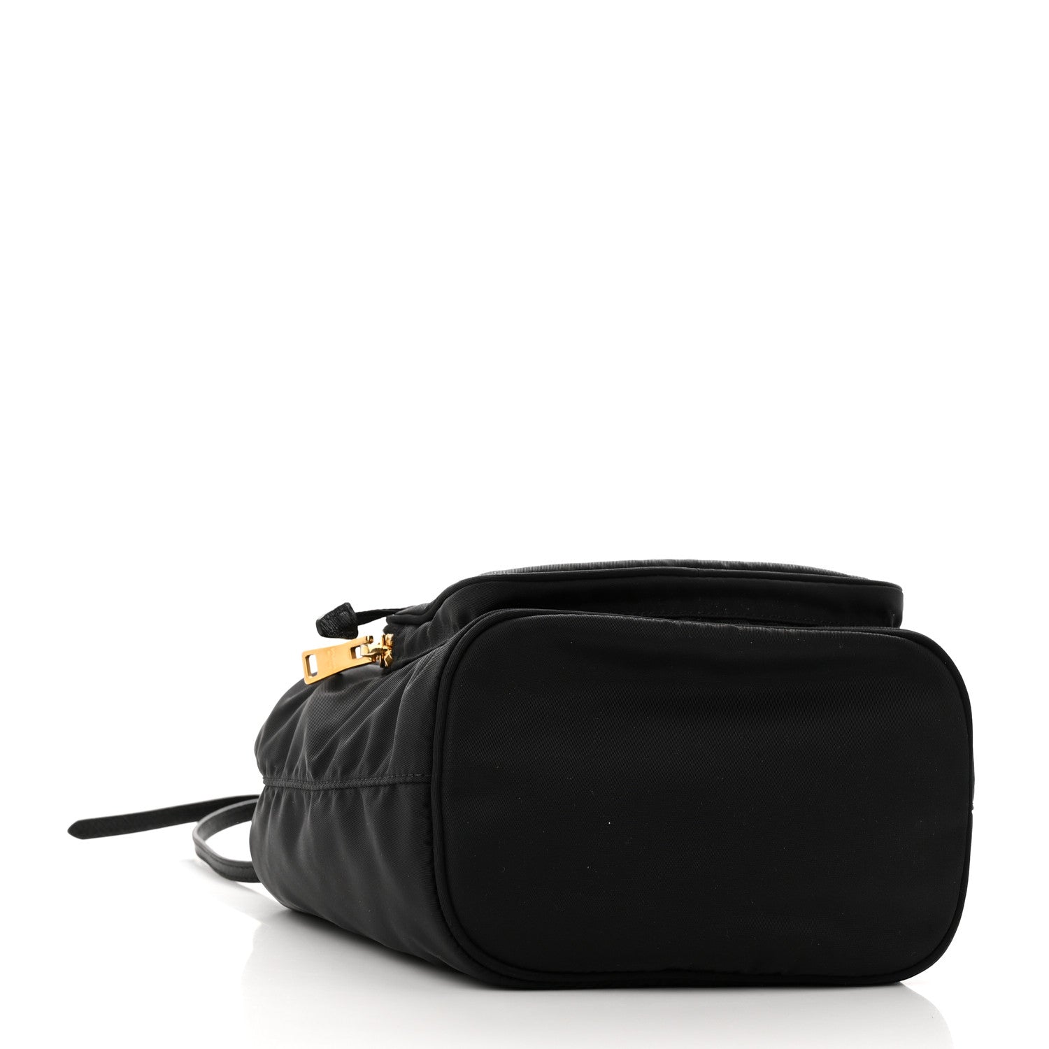 Prada Saffiano Tessuto Nylon Mini Bucket Crossbody Bag Black 4 of 11