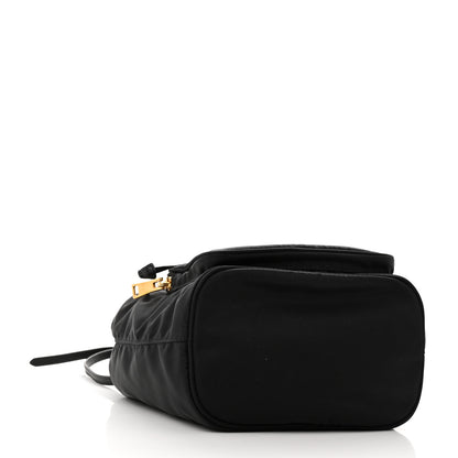 Prada Saffiano Tessuto Nylon Mini Bucket Crossbody Bag Black 4 of 11
