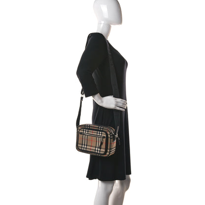 Burberry Vintage Check Calfskin Small Camera Bag Archive Beige 2 of 11
