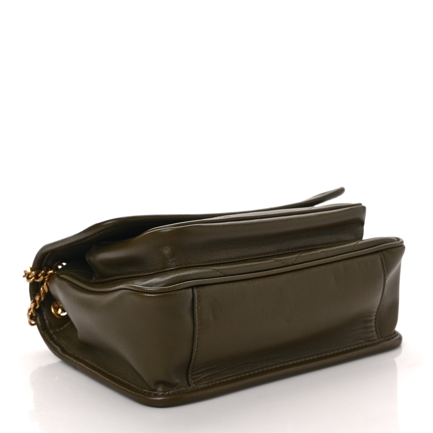 Saint Laurent Lambskin Matelasse Monogram Baby Niki Chain Satchel Seawood 4 of 8