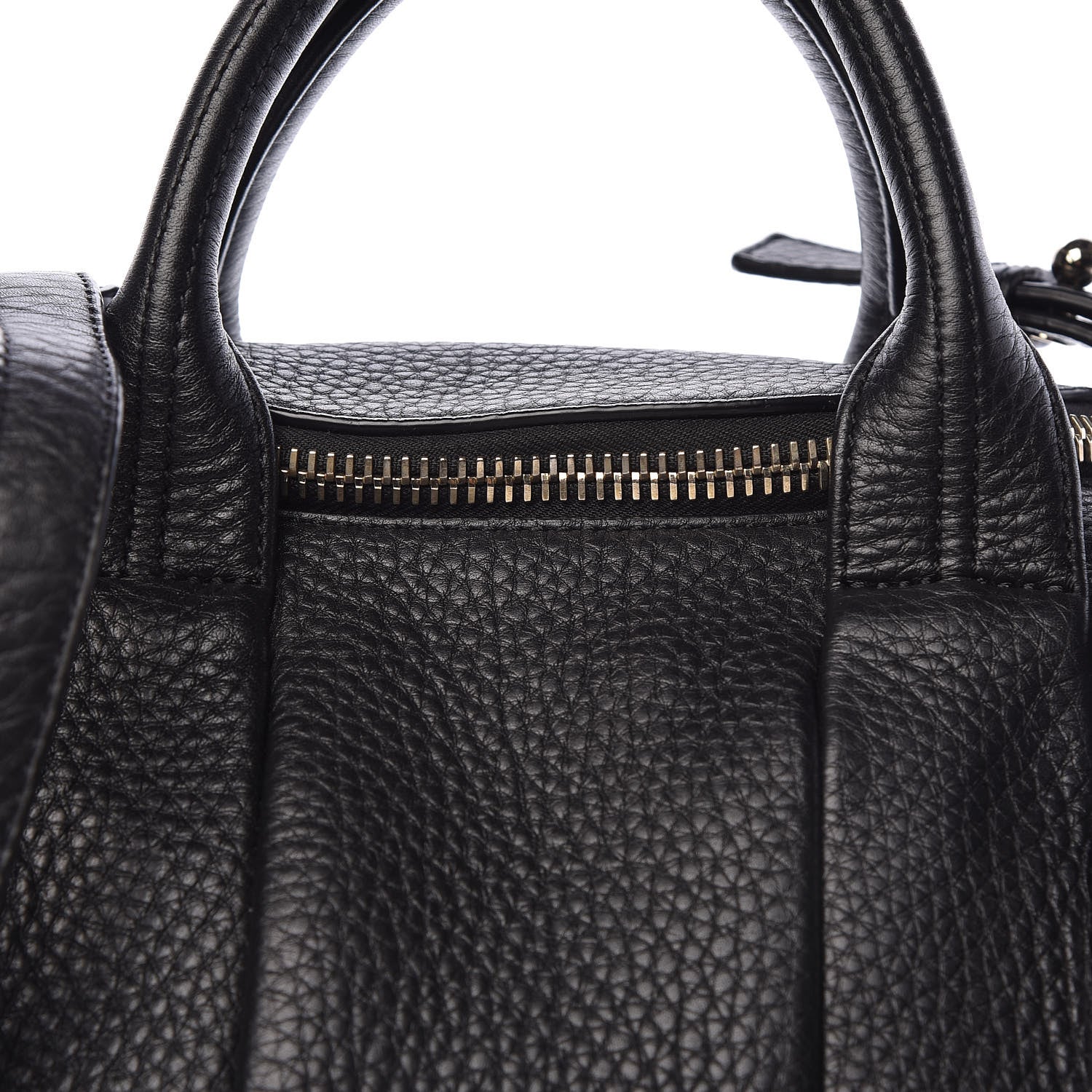Alexander Wang Pebbled Lambskin Rockie Black Pale Gold Hardware 8 of 10