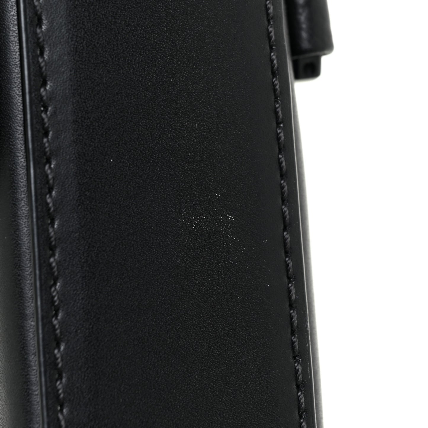 Calfskin Color Splash Phone Case Crossbody Black Vallarta Blue
